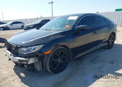 2020 Honda Civic Sport z USA, uszkodzony, nr VIN 2HGFC2F88LH516330